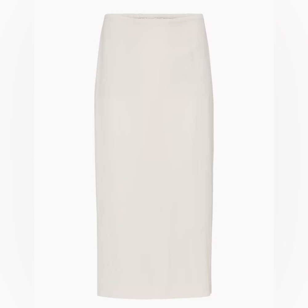 Aritzia Cream Midi Skirt - Picture 3 of 10